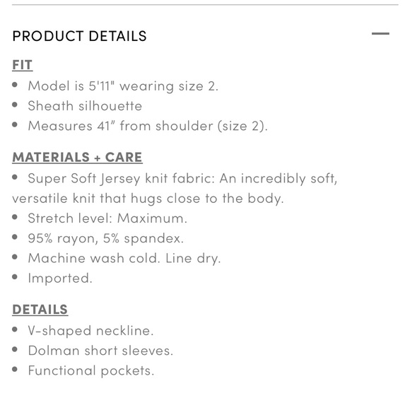 Mini super soft dolman dress - Picture 4 of 4